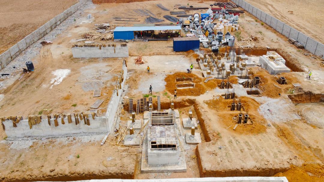 Aerial view of the Deepfloors Energy site during its initial development phase